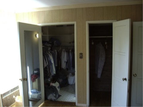 Closets in Master Bedroom