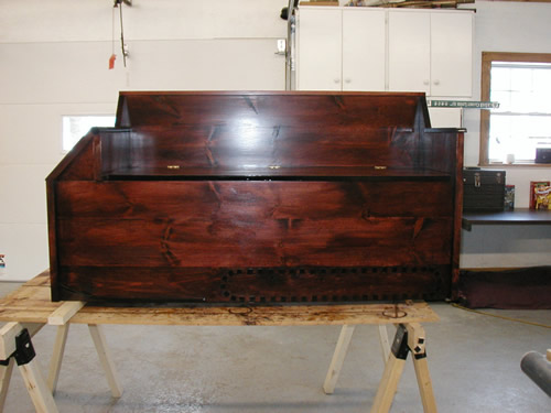 Bench made to look like a snowmobile